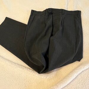 Dark Gray Pleated Trousers 34/30